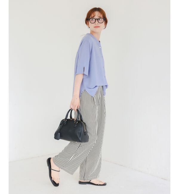  「《楽な履き心地◎》ドビーストライプサッカータックパンツ」|その他|