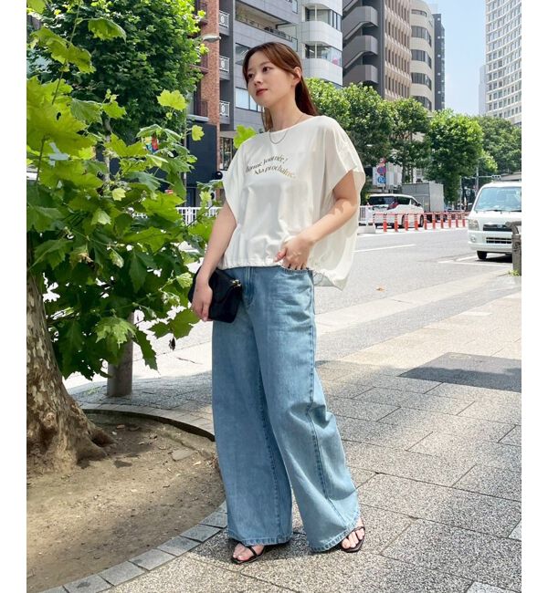  「《手洗い可能》ドロストハクプリントTシャツ」|Tシャツ・カットソー|