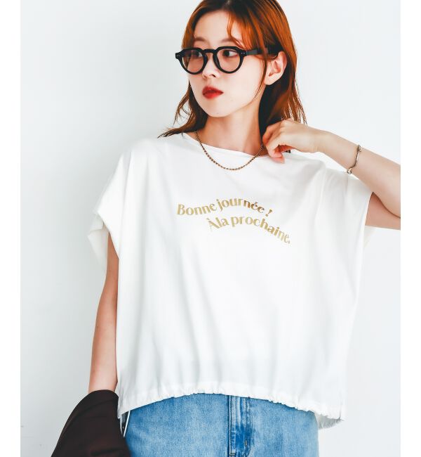  「《手洗い可能》ドロストハクプリントTシャツ」|Tシャツ・カットソー|