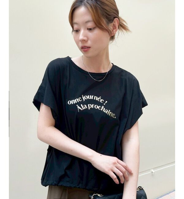  「《手洗い可能》ドロストハクプリントTシャツ」|Tシャツ・カットソー|