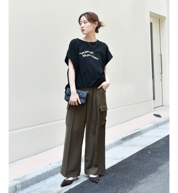  「《手洗い可能》ドロストハクプリントTシャツ」|Tシャツ・カットソー|