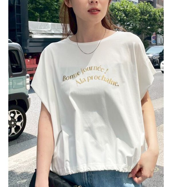  「《手洗い可能》ドロストハクプリントTシャツ」|Tシャツ・カットソー|