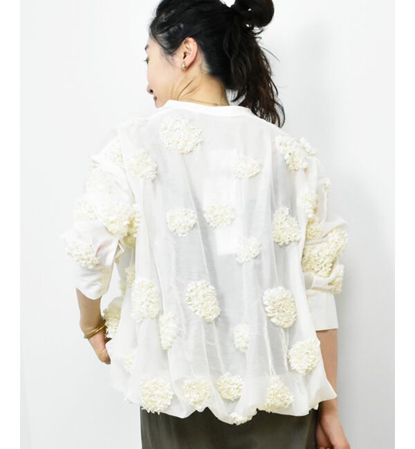  「TORRAZZO DONNAフラワーバルーンブラウス」|シャツ・ブラウス|