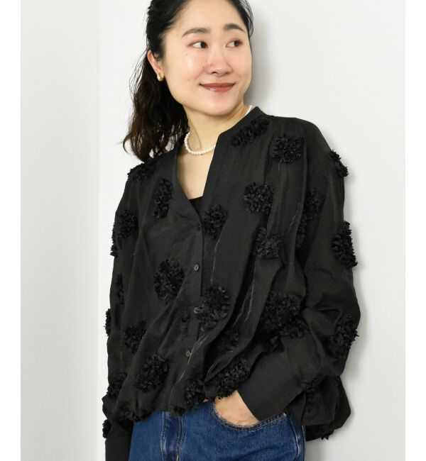  「TORRAZZO DONNAフラワーバルーンブラウス」|シャツ・ブラウス|