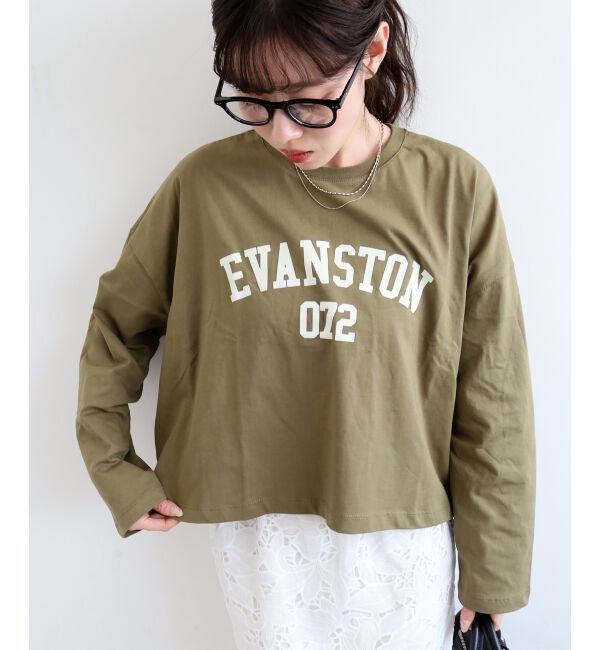  「《WEB限定アイテム》カレッジロゴオーバーロンT」|Tシャツ・カットソー|