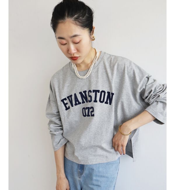  「《WEB限定アイテム》カレッジロゴオーバーロンT」|Tシャツ・カットソー|