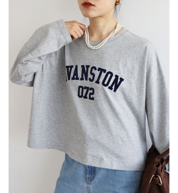  「《WEB限定アイテム》カレッジロゴオーバーロンT」|Tシャツ・カットソー|