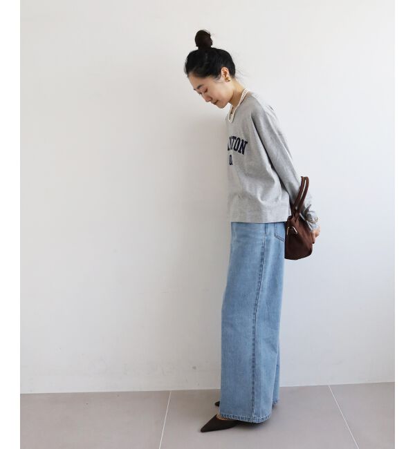  「《WEB限定アイテム》カレッジロゴオーバーロンT」|Tシャツ・カットソー|