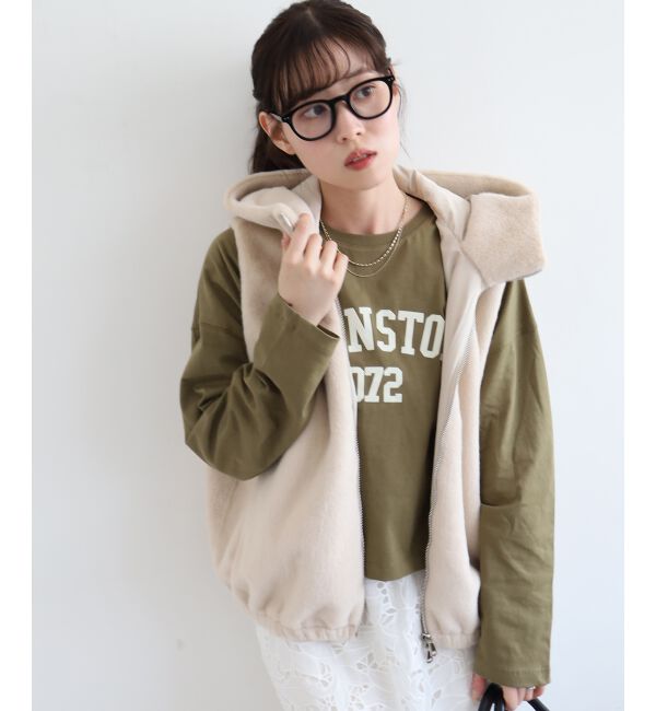  「《WEB限定アイテム》カレッジロゴオーバーロンT」|Tシャツ・カットソー|