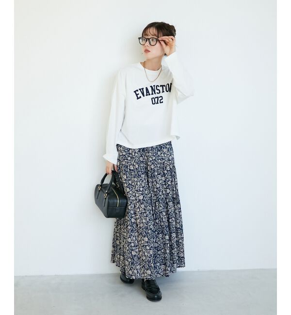  「《WEB限定アイテム》カレッジロゴオーバーロンT」|Tシャツ・カットソー|