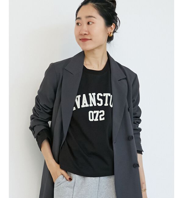  「《WEB限定アイテム》カレッジロゴオーバーロンT」|Tシャツ・カットソー|