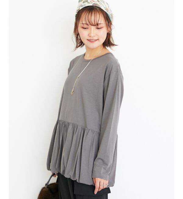  「《WEB・一部店舗限定》AL裾バルーンカットソー」|Tシャツ・カットソー|