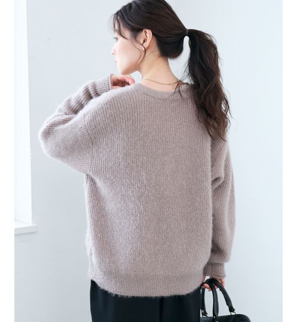  「《手洗い可能》ラメシャギーニットカーデ」|カーディガン|