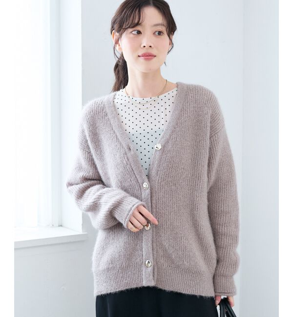 「《手洗い可能》ラメシャギーニットカーデ」|カーディガン|
