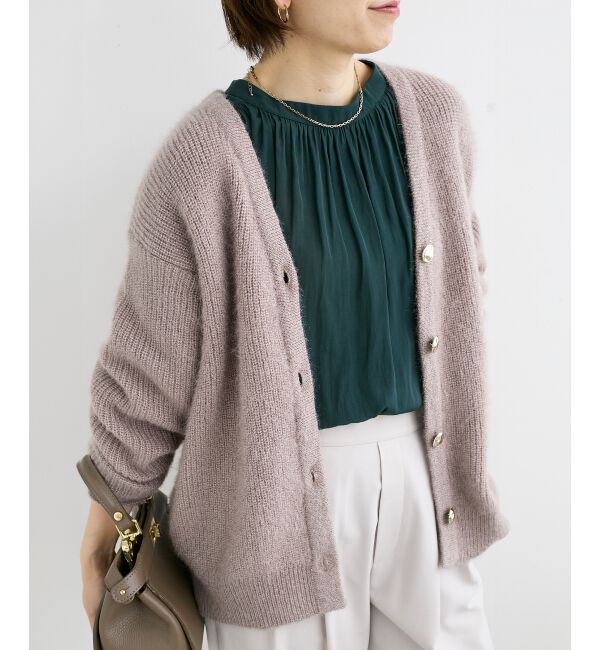  「《手洗い可能》ラメシャギーニットカーデ」|カーディガン|