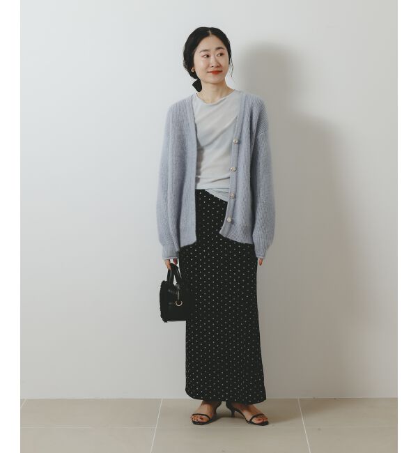  「《手洗い可能》ラメシャギーニットカーデ」|カーディガン|