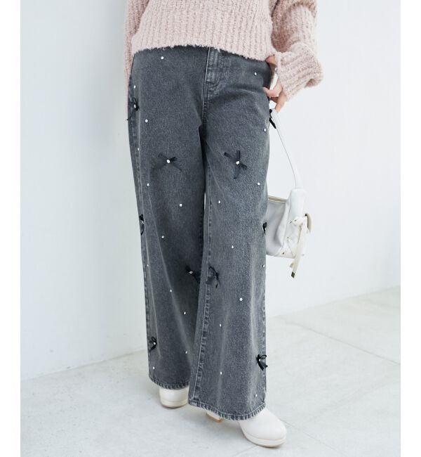 MAJESTICLEGON「ロマンティックアソートデニム」|デニム|グレー