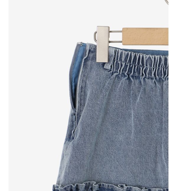 MAJESTICLEGON「ホイップフリルデニムスカパン」|スカート|