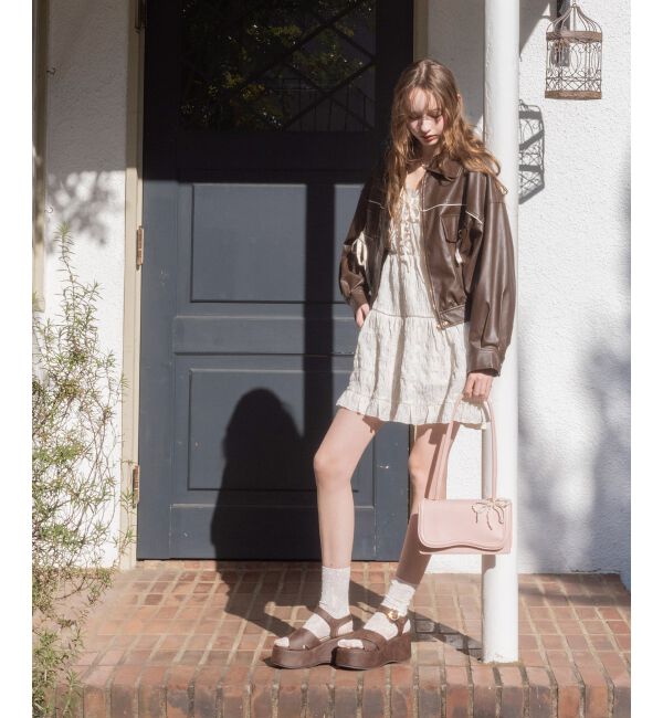  「チャームセットワンハンドルバッグ」|ハンドバッグ|