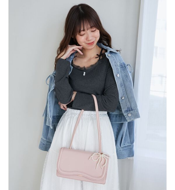  「チャームセットワンハンドルバッグ」|ハンドバッグ|