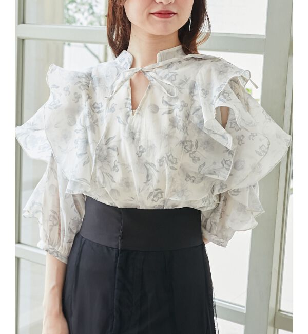  「エアリーフリルブラウス」|シャツ・ブラウス|