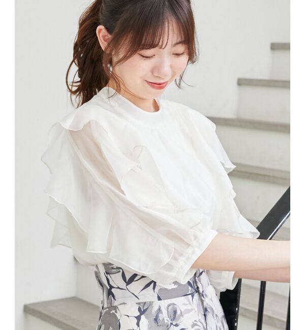  「エアリーフリルブラウス」|シャツ・ブラウス|