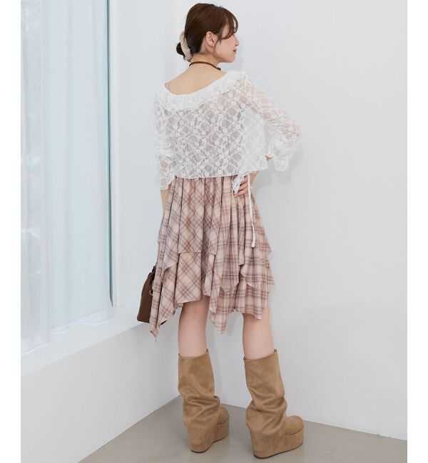  「イレヘムティアードミニキャミワンピ」|ワンピース|