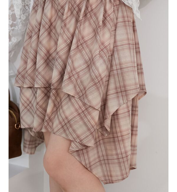  「イレヘムティアードミニキャミワンピ」|ワンピース|