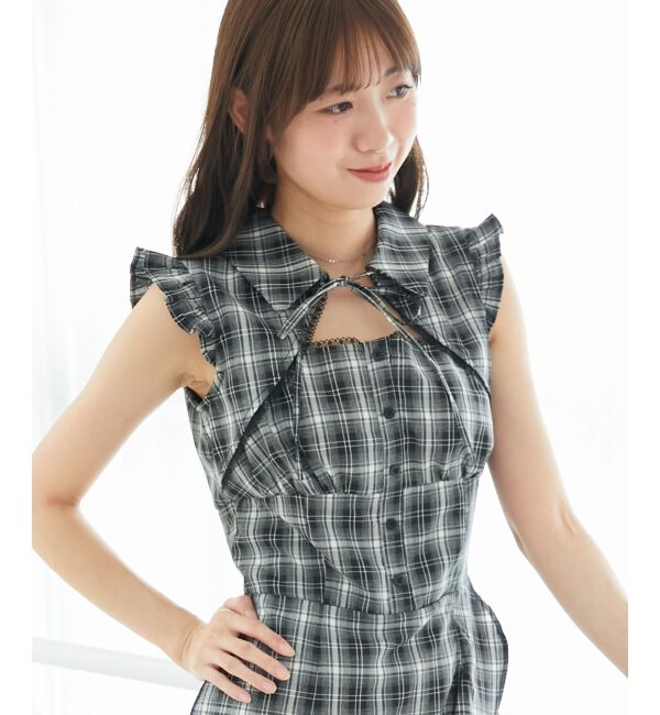  「デコルテオープンノースリロングワンピ」|ワンピース|