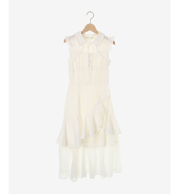  「デコルテオープンノースリロングワンピ」|ワンピース|