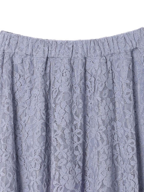 earth music&ecology「起毛レースフレアスカート」|フレア|