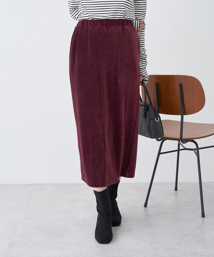 earth music&ecology「コーデュロイナロースカート」|タイト|