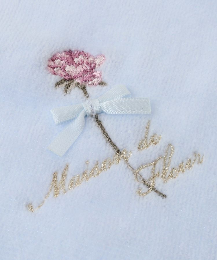 Maison de FLEUR「ローズ刺繍タオルハンカチ」|ハンカチ|