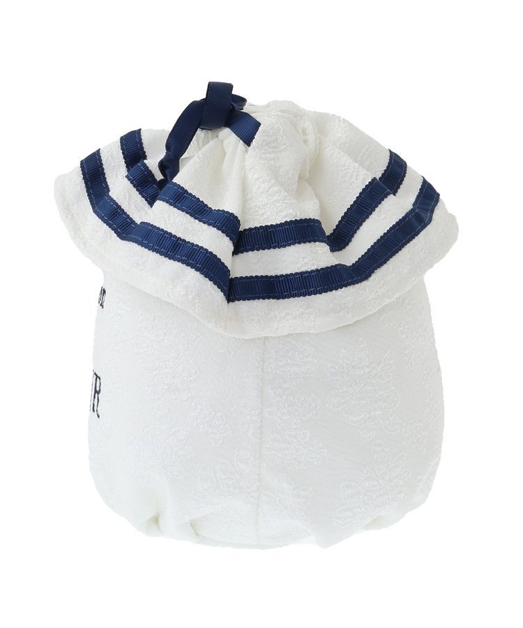 Maison de FLEUR「ラインリボンジャカード巾着ポーチ」|ポーチ|