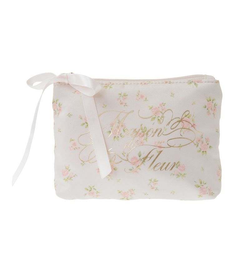 Maison de FLEUR「ローズプリントティッシュケース」|ポーチ|
