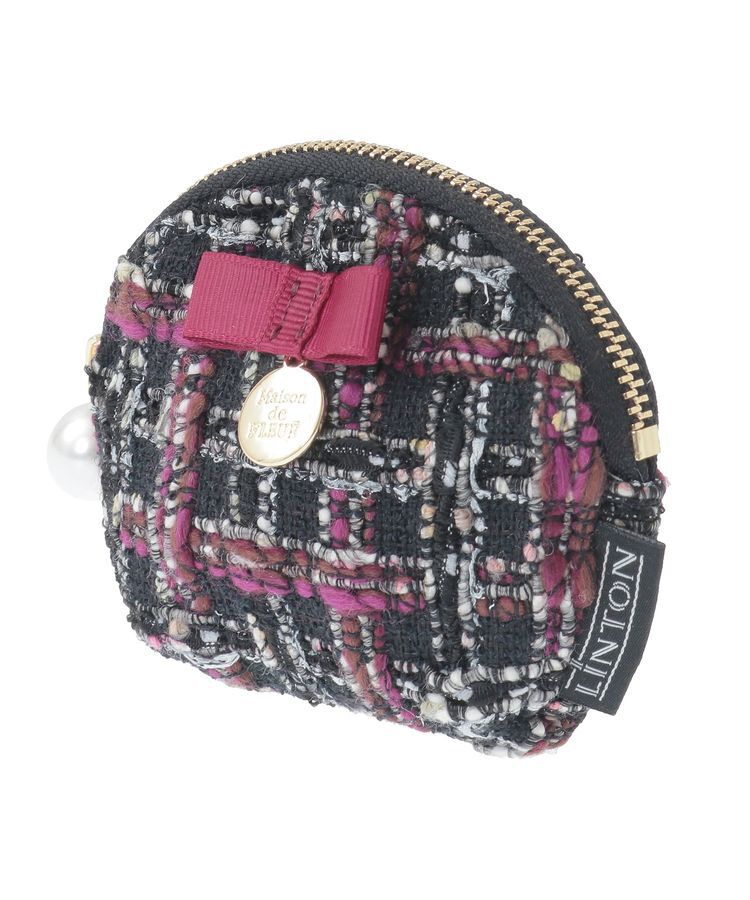 Maison de FLEUR「LINTONツイードコインケース」|ポーチ|