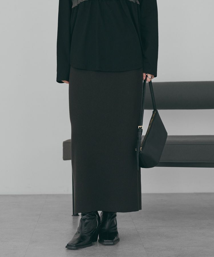 AMERICAN HOLIC「バイパチリブニットタイトスカート＜静電気軽減＞」|スカート|Brown