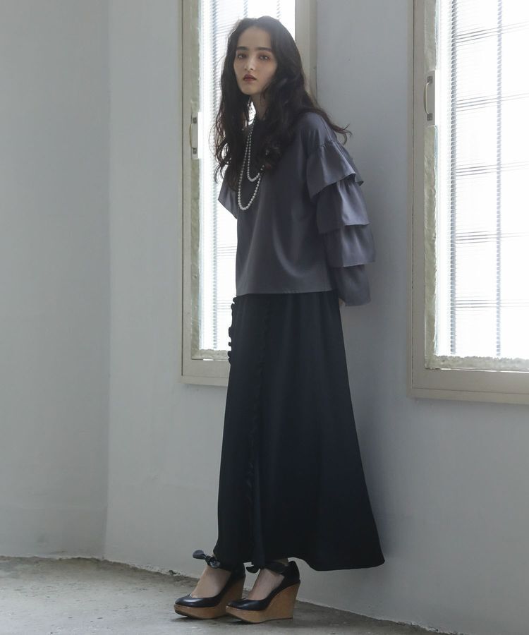 Green Parks「■ESCAR フリルスリーブプルオーバー」|Tシャツ・カットソー|