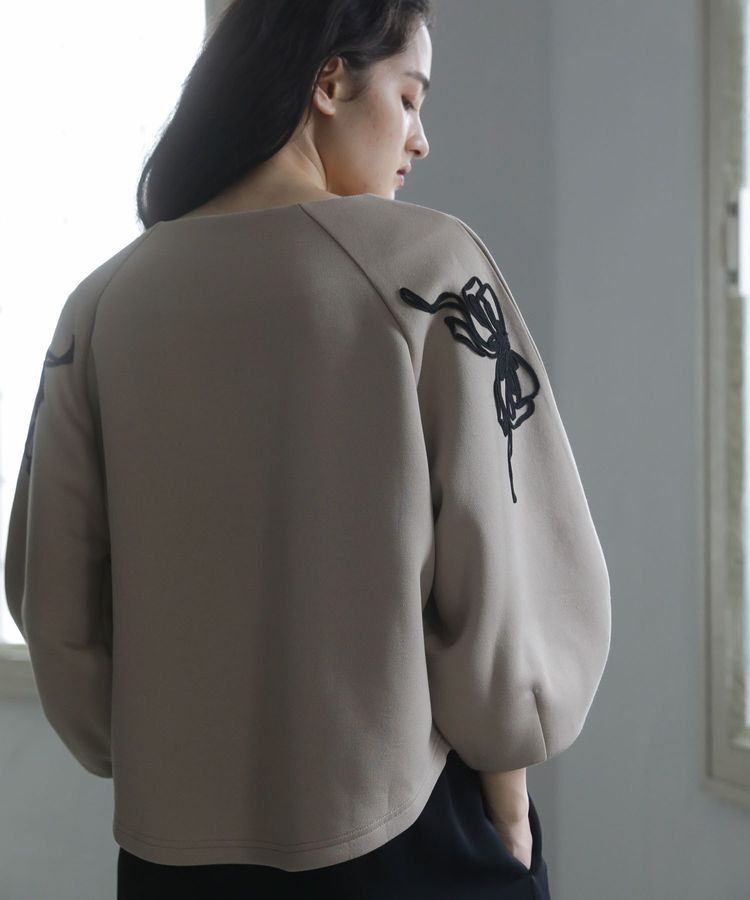 Green Parks「■ESCAR リボンコード刺繍プルオーバー」|Tシャツ・カットソー|