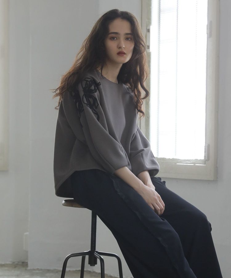 Green Parks「■ESCAR リボンコード刺繍プルオーバー」|Tシャツ・カットソー|