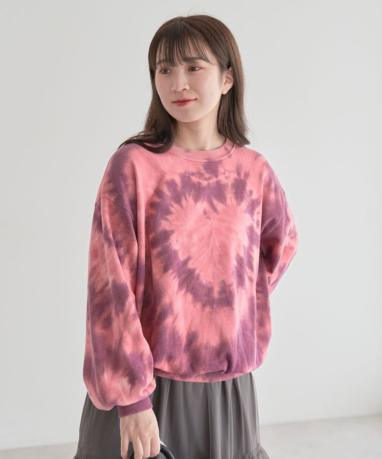 Green Parks「・SUGAR SPOON ハートタイダイスウェット」|スウェット・ジャージ|Bordeaux