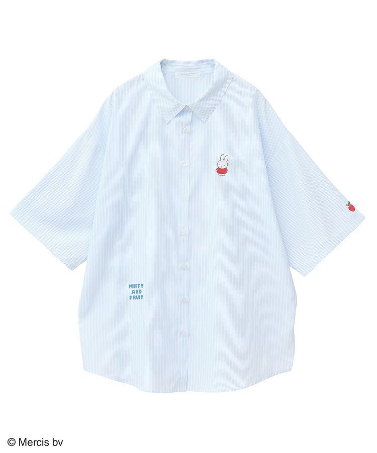 Green Parks「miffy/刺しゅうプリントストライプシャツ」|Tシャツ・カットソー|