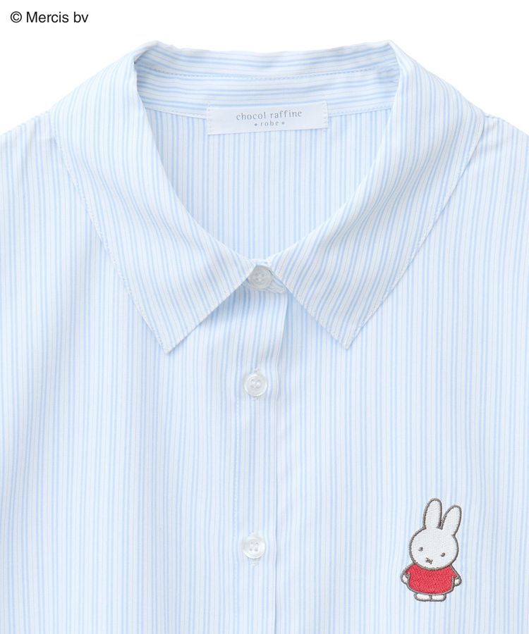 Green Parks「miffy/刺しゅうプリントストライプシャツ」|Tシャツ・カットソー|