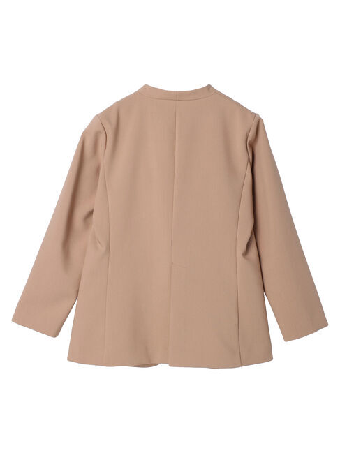 YECCA VECCA「ストレッチノーカラージャケット」|ノーカラージャケット|