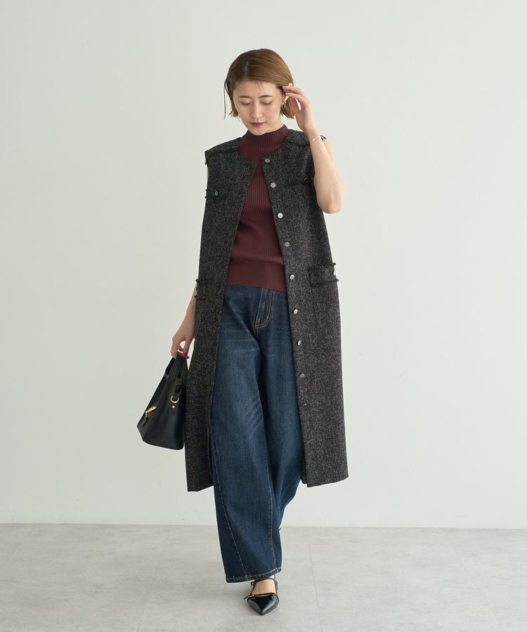 YECCA VECCA「ハイネックノースリーブニット」|ニット・セーター|