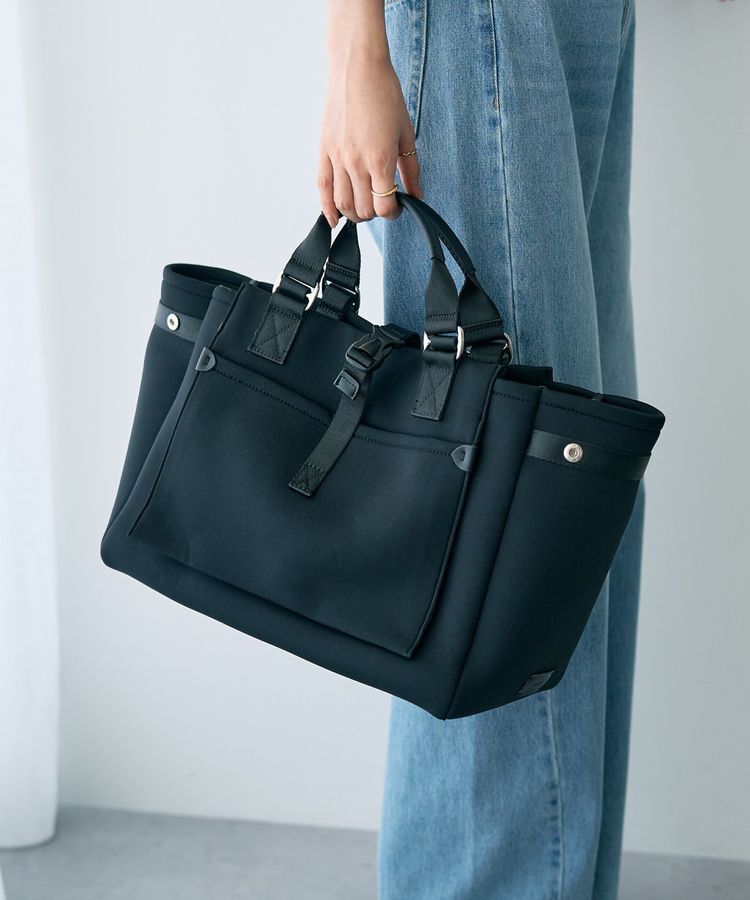 YECCA VECCA「【story.】ワイドトート」|トートバッグ|Black