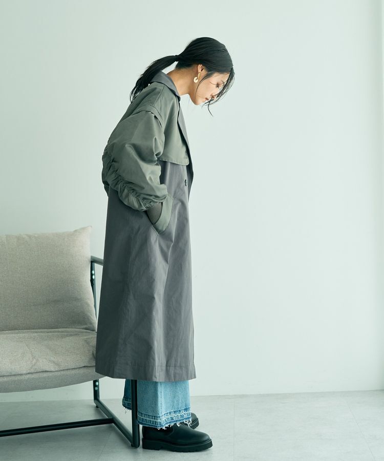 YECCA VECCA「2wayロング丈MA-1風コート」|その他|