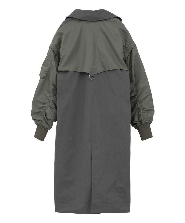 YECCA VECCA「2wayロング丈MA-1風コート」|その他|