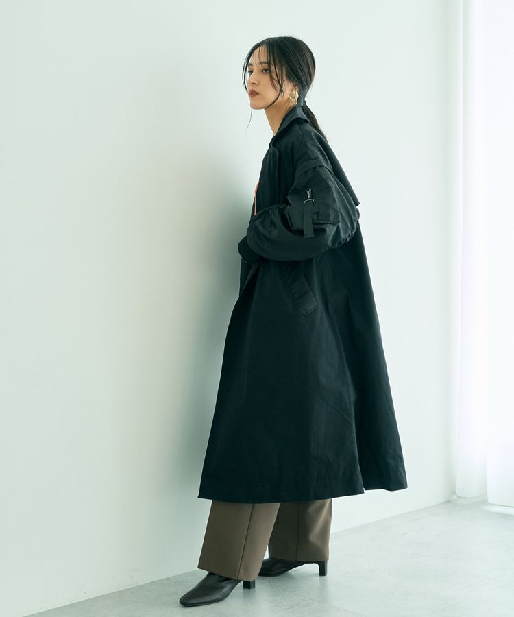 YECCA VECCA「2wayロング丈MA-1風コート」|その他|