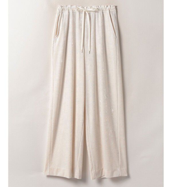 allureville「クラッシュベロアイージーパンツ」|その他|オフホワイト